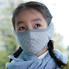 冬季儿童小孩亲子加厚防尘雾霾护耳套口罩二合一男女保暖防寒透气
