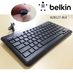 包邮Belkin贝尔金微型USB键盘B2B127-BLK Android平板电脑专用