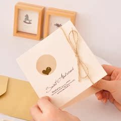韩国创意教师节中秋节节日感谢祝福万用贺卡复古金属立体手工卡片