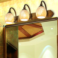 创意陶瓷镜前灯LED 卫生间浴室镜柜灯 新中式化妆灯柏图灯饰G111