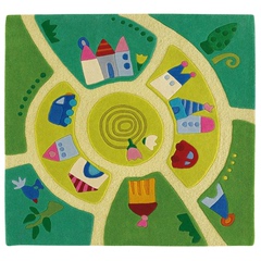 德国HABA正品代购外国儿童房地毯艳丽欧洲环保无异味房子游戏地毯