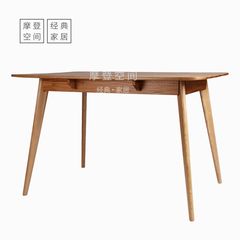 简约创意时尚实木日韩餐桌小户型样板房设计师装饰家宅配北欧家具