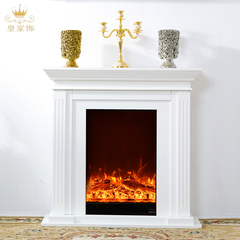 欧式壁炉0.99米美式壁炉实木壁炉架装饰白色壁炉柜取暖壁炉芯家具