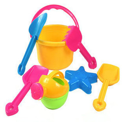 中号沙滩桶塑料桶挖沙玩沙戏水洗澡玩具宝宝益智户外1-2-3-4-6岁