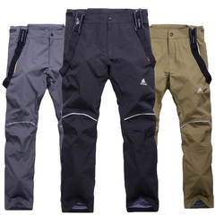 2016新款滑雪裤男款加厚防水保暖冬季户外可拆卸加绒单双板滑雪裤