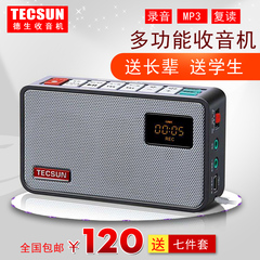 Tecsun/德生 ICR-100广播录音机  数码音频播放器 收音机插卡音箱