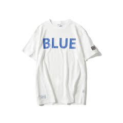 【s o s】Pragmaty BLUE 圆领 OE纱 经典热销 男女情侣款短袖T恤