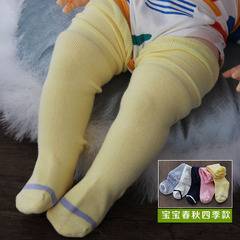 春秋婴儿宝宝长筒袜松口不勒腿高筒袜大腿袜尿布袜儿童中筒袜纯棉