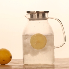 添一物创意水壶玻璃凉水大容量耐热 防爆凉水杯大号家用水壶