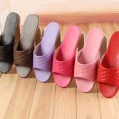 韩国居家凉拖鞋夏季情侣室内家用真皮拖鞋软底防滑地板拖男女特价