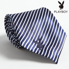 PLAYBOY领带男正装商务韩版窄版8cm黑色女男士学生新郎结婚小领带