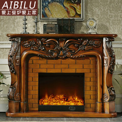 1.6米欧式白色 深色壁炉 欧式 美式雕花壁炉 仿真火装饰 取暖炉芯