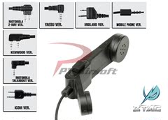 Z-TAC元素H250对讲机/通讯电台手咪 建伍插 战术手持话筒 手麦PTT