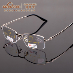 帕萨龙品牌时尚正品老花镜 抗疲劳男款渐进片老光眼镜88028