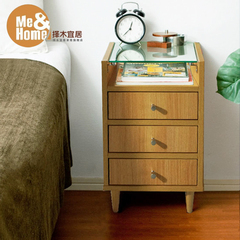 择木宜居实木床头柜简约现代简易床头柜白色迷你床头柜创意小特价