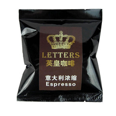 letters意大利特浓咖啡豆80g 可磨咖啡粉
