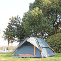 帐篷户外3-4人双层速开免搭建帐篷自动帐篷野外露营防雨帐蓬天幕