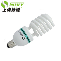 上海绿源节能灯 螺旋三基色大功率36W45W E27节能灯泡黄白色光源