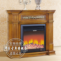 包邮1.2米 欧式壁炉装饰柜 实木电壁炉架 装饰取暖炉芯 简约深色