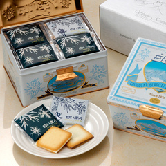包邮17年1月 日本进口零食白色恋人36枚 黑白混合巧克力夹心饼干
