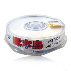 啄木鸟 3寸 8cm 8x DVD-R 1.4G 10片空白小光盘 刻录盘 DV小光盘