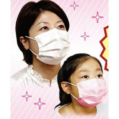 出口日本一次性儿童无纺布防PM2.5防尘防霾防病菌口罩 3枚入