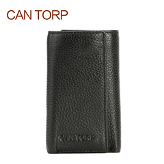 CANTORP优质牛皮竖款钥匙包时尚休闲钥匙位卡包