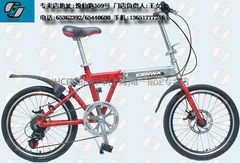 【JHC建和折叠自行车全国唯一指定专卖店】红白色20寸折叠车-2008