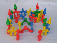 卡思奇 桌面拼插 塑料积木 儿童 幼儿园早教益智玩具 新奇玩具