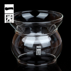 一园茶具玻璃茶漏 茶滤创意茶具配件滤网创意茶漏滤茶器玻璃茶具