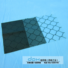 PVC加厚防静电网格帘 软玻璃透明网格帘 黑色防静电窗帘 0.5MM