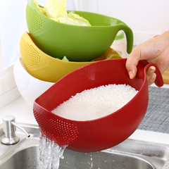 厨房用品淘米器洗米筛洗水果沥水篮子洗菜篮洗菜筐创意厨具淘米盆