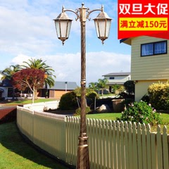 庭院路灯 小区高杆灯户外防水草坪灯欧式立柱灯复古花园灯景观灯