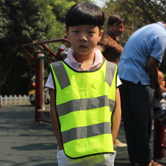 anan 外贸儿童反光背心 学校幼儿园外出活动安全反光衣 免费印字