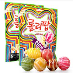 韩国进口零食品糖果 乐天冰激凌水果棒棒糖 办公室零食 送女朋友