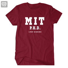 恶搞MIT大学麻省理工学院 校服欧美国搞笑T恤 留学生旅游纪念T恤