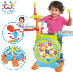 汇乐爵士鼓敲打乐器架子鼓3-6岁初学宝宝儿童早教益智音乐玩具