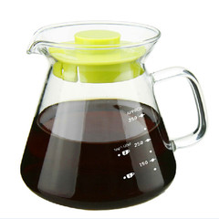 包邮一屋窑耐热玻璃茶壶咖啡壶可明火加热花茶壶带刻度带盖量水壶