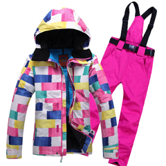 滑雪服套装女 防风防水滑雪服 女款滑雪裤 女士保暖滑雪服 女套装