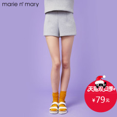 玛丽安玛丽女秋装太空棉短款休闲韩版外穿短裤MM1537BWSP042
