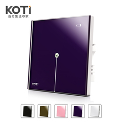KOTI家庭86型灯光红外电容LED智能触摸触控开关插座 123路 双控