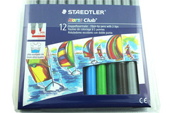 德国STAEDTLER施德楼 粗细双头水彩笔 320NWP12 绘画涂鸦12色套装