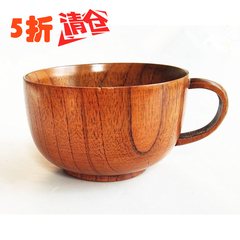 日式天然漆木碗 原木碗 宝宝专用米饭碗 防烫木碗 汤碗 早餐碗