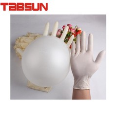 TABSUN 9寸乳胶手套 无尘洁净手套 净化橡胶手套 弹性天然乳胶