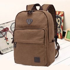 韩版潮流男包 双肩包学院帆布包 休闲电脑包旅行包背包中学生书包