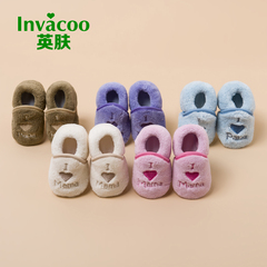 珊瑚绒婴儿鞋子软底0-1岁男女保暖宝宝鞋子可爱冬款