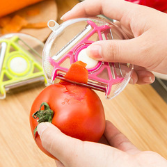 豪洁 多功能旋转削皮器 三合一水果削皮刀蔬菜刨丝器去皮刀切菜器