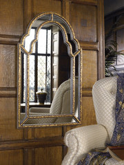 名镜世家欧式玄关镜子壁挂梳妆镜 新古典墙面装饰镜后现代浴室镜