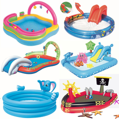 充气娱乐海洋球池婴儿戏水池婴幼儿童游泳池加厚钓鱼沙池波波玩具