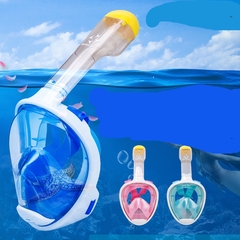 浮潜全面罩儿童成人潜水镜呼吸管鼻呼吸管面镜 潜水专用呼吸管